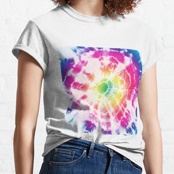 Tie Dye Rainbow Sunburst Classic T-Shirt