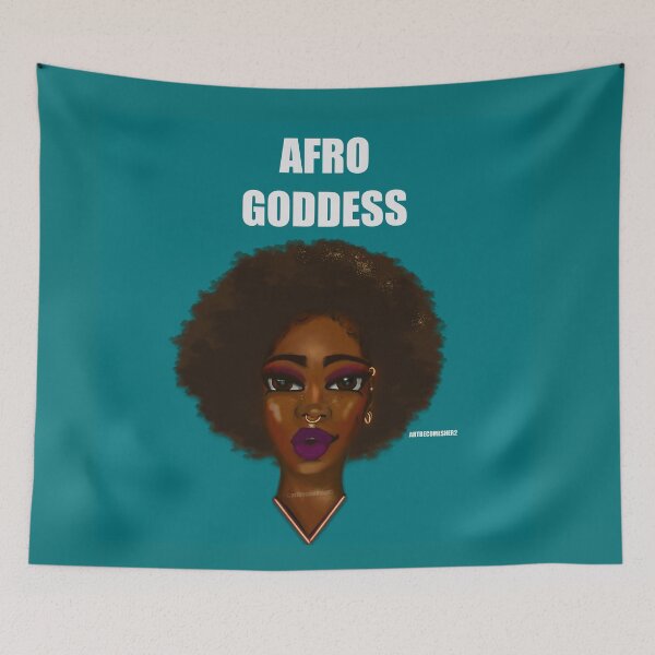 Item preview, Diosa afro designed and sold by ArtBecomesHer2.