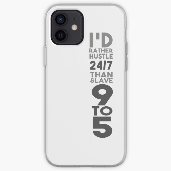 Hustle 24/7 - Grey iPhone Soft Case
