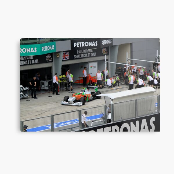Paul DiResta of Force India F1 at Pits Metal Print