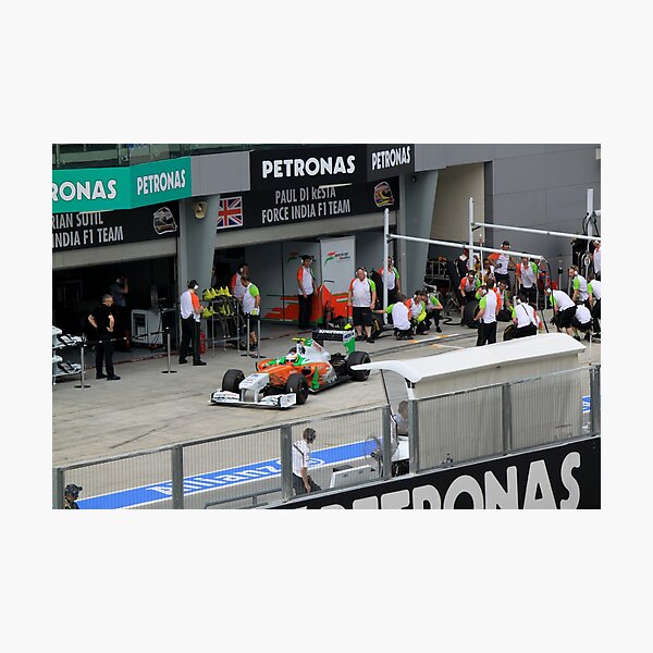 Paul DiResta of Force India F1 at Pits Photographic Print