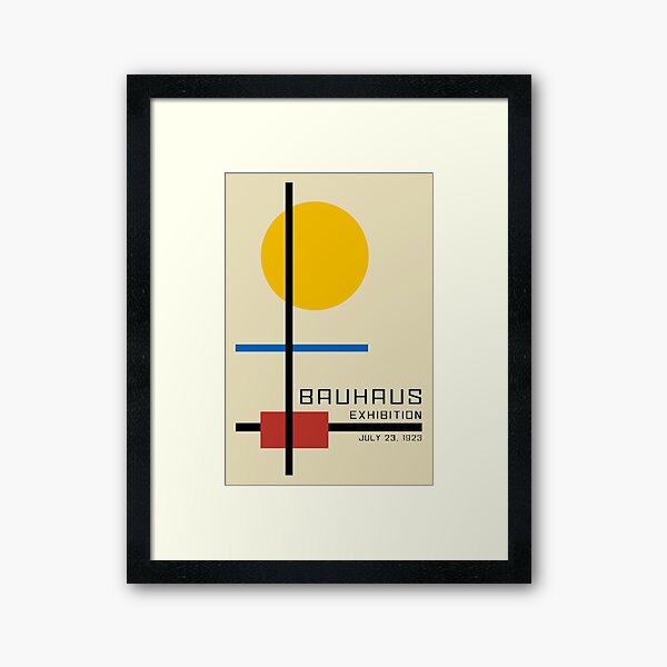 Bauhaus Exhibition Poster Collection 1923 - Avantgarde Arts No 3 Framed Art Print