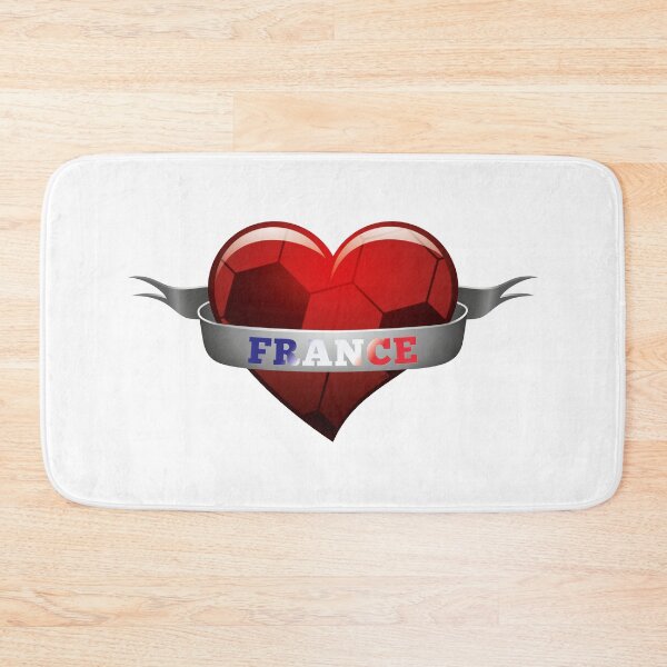 Item preview, France France soccer heart designed and sold by MarlowLoom.