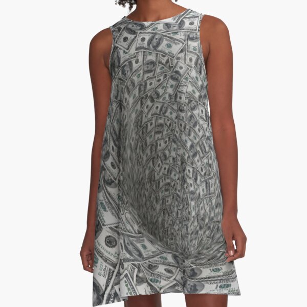 Money black hole A-Line Dress