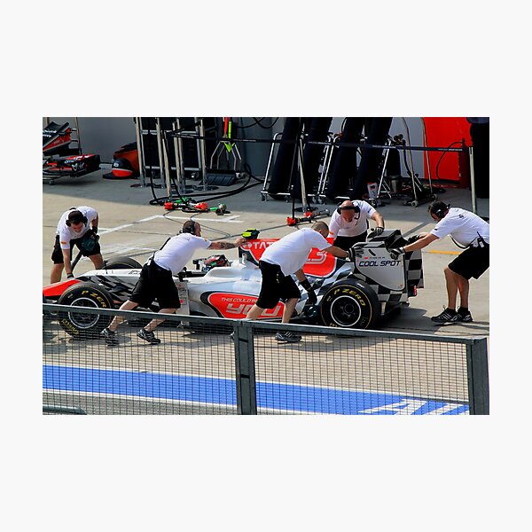 Vitantonio Luizzi calls it a day in his HRT F1 Photographic Print