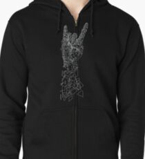 Sudadera con capucha y cremallera Metal