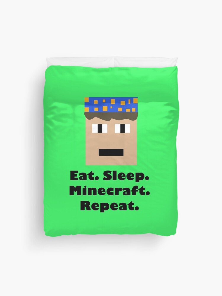 Funda «Comer. Dormir. Minecraft. Repetir.» Manimal-Merch | Redbubble