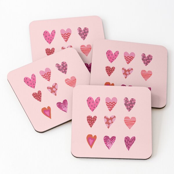 Item preview, Red and pink hearts with and dots lines designed and sold by Pacesyte.