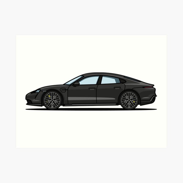 Taycan Black Art Print