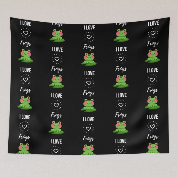 Item preview, I Love Frogs designed and sold by PinkPandaPress.