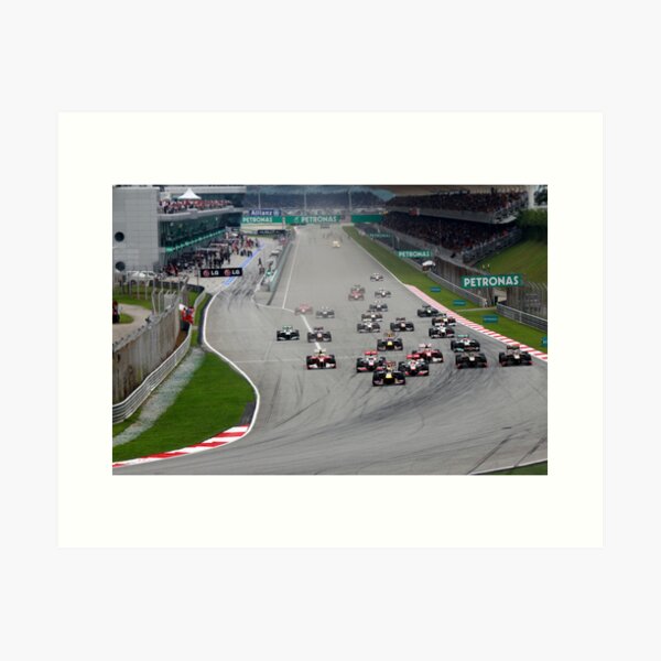 Opening Lap at the 2011 Malaysian Grand Prix Art Print