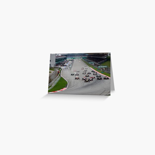 Opening Lap at the 2011 Malaysian Grand Prix Greeting Card