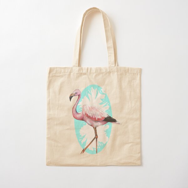 Andean Flamingo Cotton Tote Bag