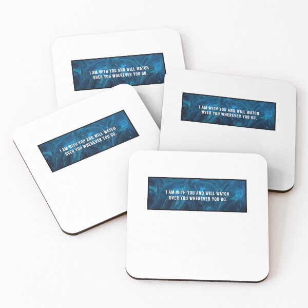 Item preview,  I Am With You And Will Watch Over You Wherever You Go. Christian Quote designed and sold by StickerDirect.