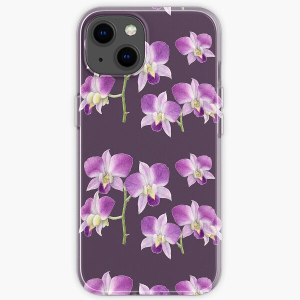 Dendrobium Orchid II - Schützen Sie Vögel und Insekten iPhone Flexible Hülle