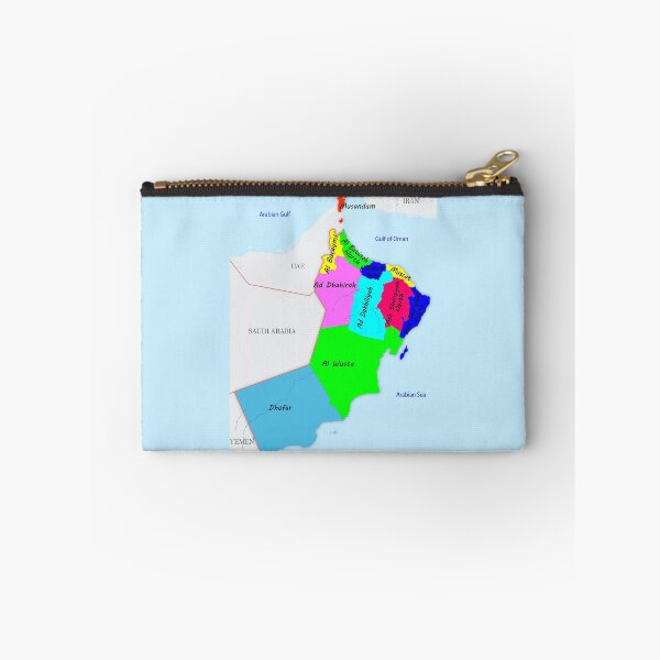 Item preview, Oman Governorates map Political Map of Oman names of the governorates neighboring countries with international borders خريطة سلطنة عمان السياسية  مع الحدود الدولية والادارية واسماء المحافظات  designed and sold by mashmosh.