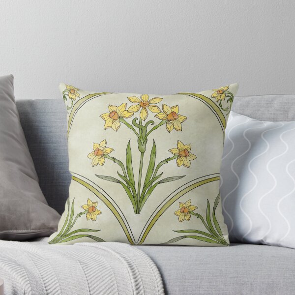 Item preview, Daffodils Art Nouveau  designed and sold by Katia  Galante Art.