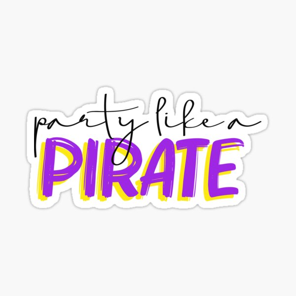 Item preview, ECU Party Like A Pirate designed and sold by nadiam62.