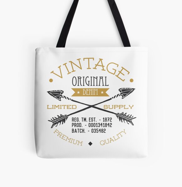 Vintage Original Denim Tote Bag By Lwdesignstudio Redbubble Vintage Original Denim Tote Bag By Lwdesignstudio Redbubble