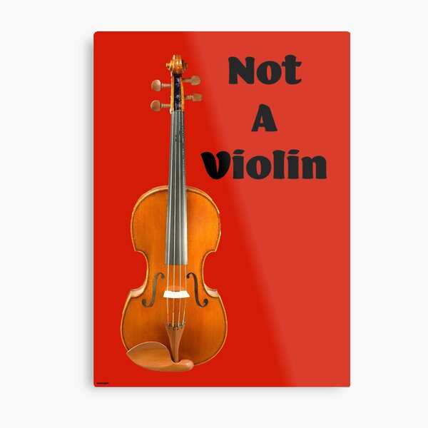 Viola is NOT a Big Violin Metal Print