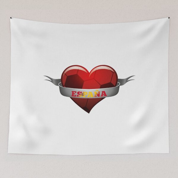 Item preview, España Spain soccer heart designed and sold by MarlowLoom.