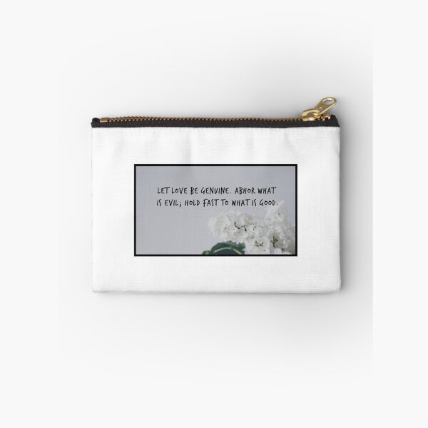 Item preview, Let Love Be Genuine. Abhor What Is Evil; Hold Fast To What Is Good. Christian Quote designed and sold by StickerDirect.