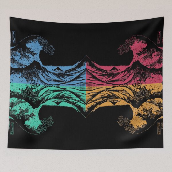 Item preview, Under The Great Wave Of Kanagawa - Pop Art Collage designed and sold by Dator-Abstracts.