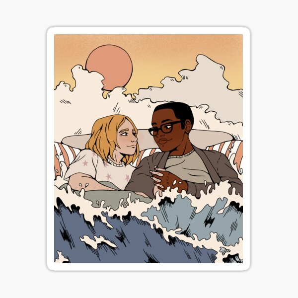 "picture a wave" Sticker