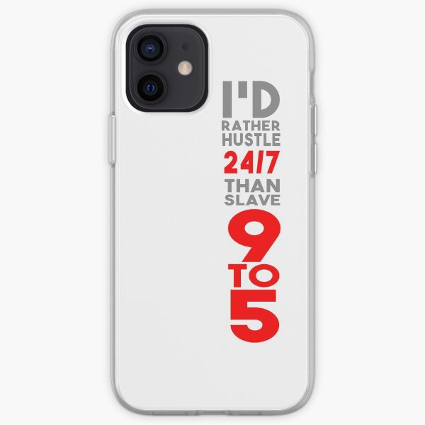 Hustle 24/7 - Red iPhone Soft Case