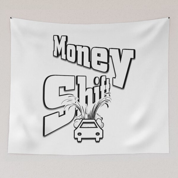 Aperçu de l'œuvre Money Shift Typographie Art graphique créée et vendue par Xzendor7 Digital Art Creations.