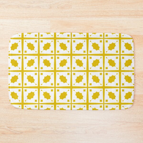Item preview, Yellow and White Arabesque Pattern designed and sold by Poetic Patterns Studio.