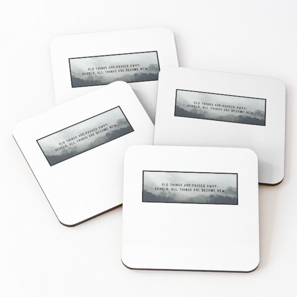 Item preview, Old Things Are Passed Away: Behold, All Things Are Become New. Christian Quote designed and sold by StickerDirect.
