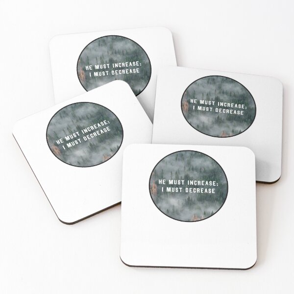 Item preview, He Must Increase; I Must Decrease Christian Quote designed and sold by StickerDirect.