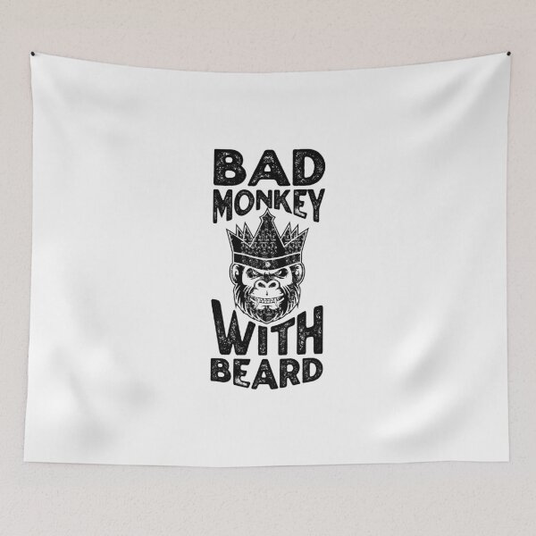 Artikelvorschau, Bad Monkey with Beard  entworfen und verkauft von netrok.