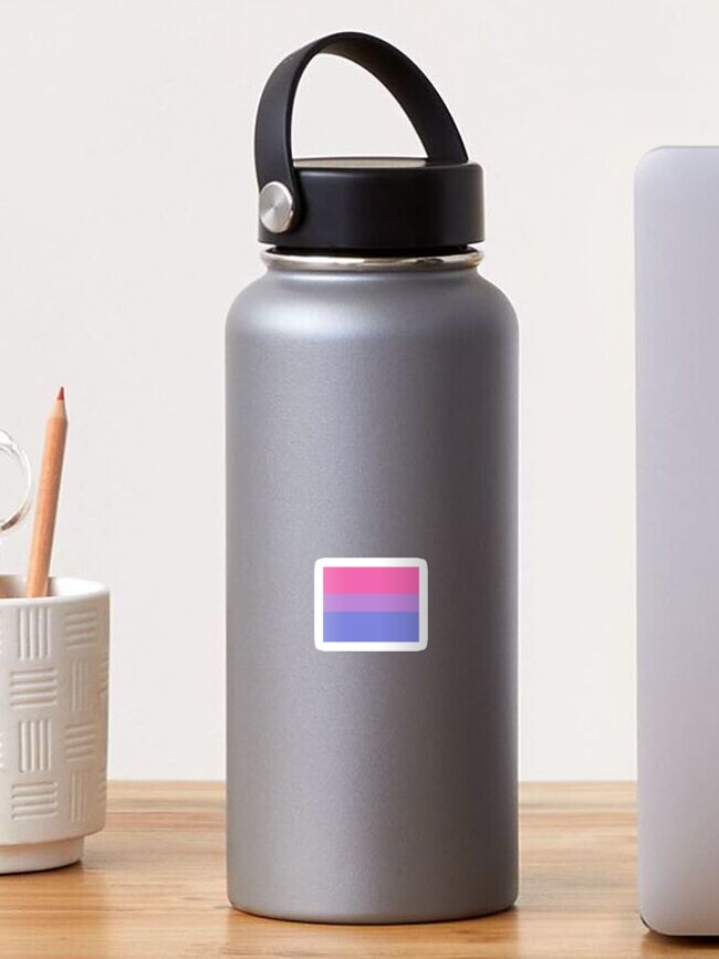 Thumbnail 1 of 3, Sticker, pastel bisexual pride designed and sold by amayoros.