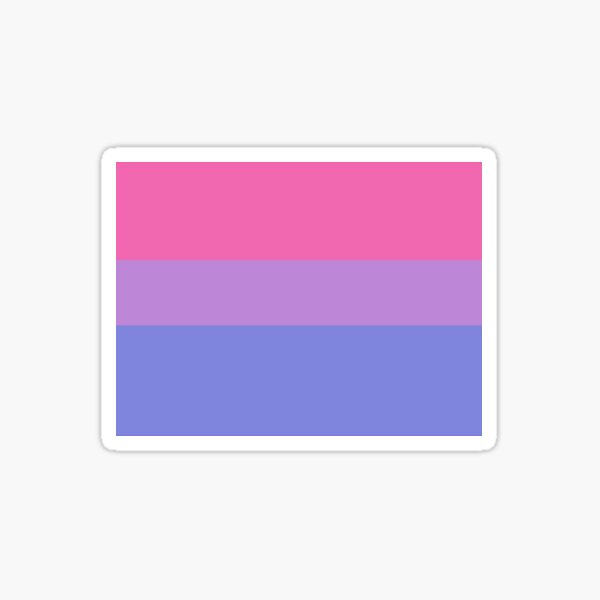pastel bisexual pride Sticker