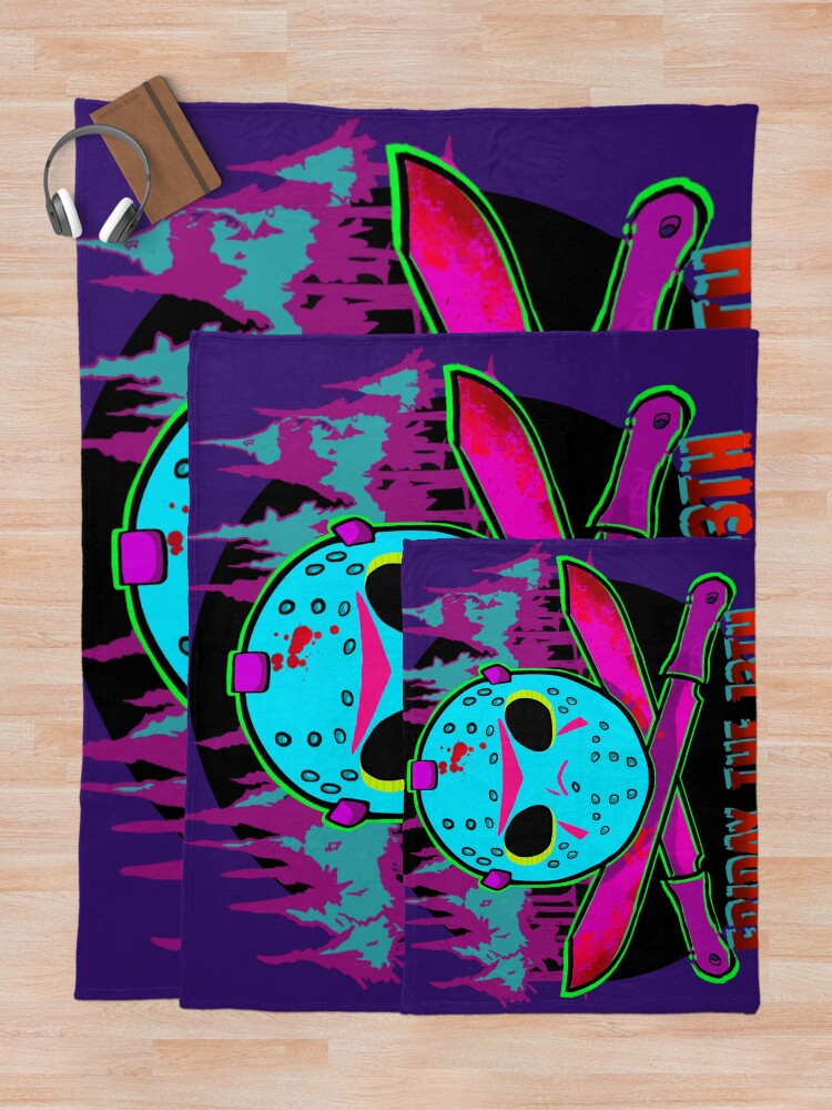 "Retro Jason Voorhees" Throw Blanket for Sale by LDNkillRkute Redbubble