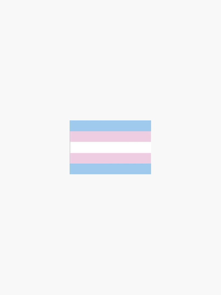 Thumbnail 3 of 3, Sticker, trans pride pastel flag designed and sold by amayoros.