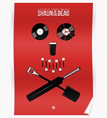 Shaun of the Dead - Skull Poster