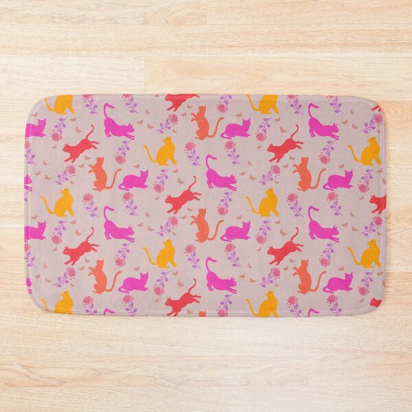 Item preview, Cats, flowers and butterflies pink designed and sold by AtelierEmiLou.