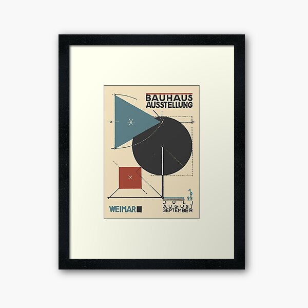 Bauhaus Exhibition Poster Collection 1923 - Avantgarde Arts No 5 Framed Art Print
