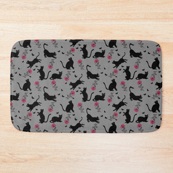 Item preview, Black cats, red flowers and butterflies  designed and sold by AtelierEmiLou.
