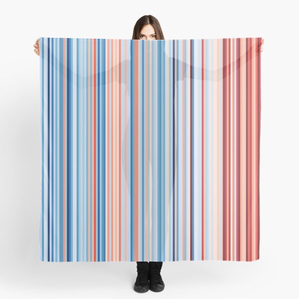 Canada Global Warming Stripes Climate Strike School Protest Marches Merchandise Scarf