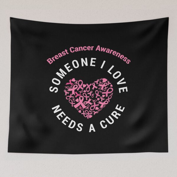 Item preview, Pink Ribbon Breast Cancer Need Cure Fight Run Walk Family design designed and sold by CreatedByHeidi.