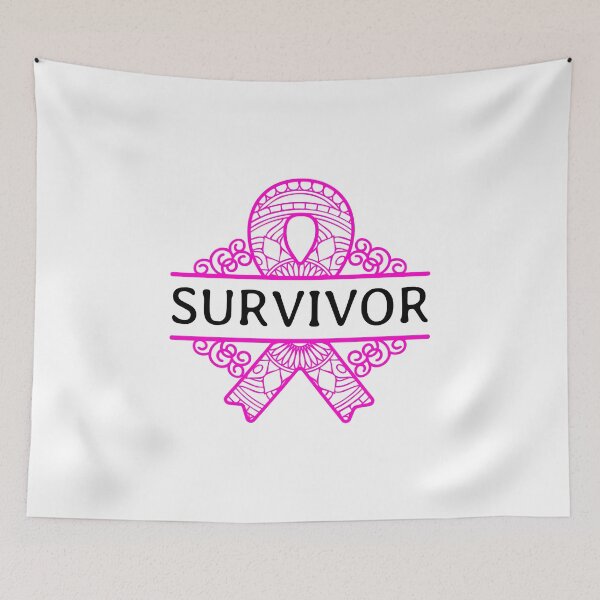 Item preview, Survivor Pink Ribbon Breast Cancer Fight Run Walk Patient design designed and sold by CreatedByHeidi.