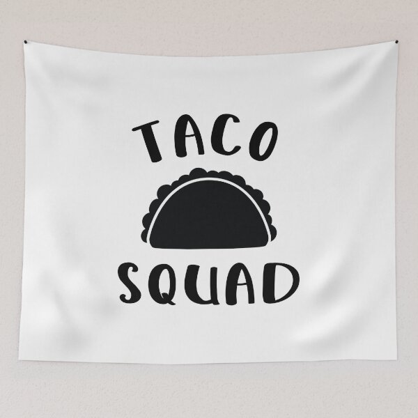 Artikelvorschau, Taco Squad Zitat Lustige BFFs Group Match Liebe Tacos Sprichwort Design entworfen und verkauft von CreatedByHeidi.