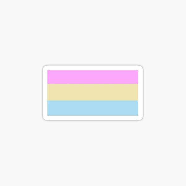 pastel pansexual pride flag Sticker