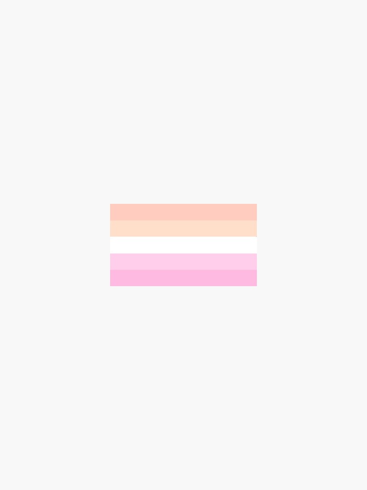 Thumbnail 3 of 3, Sticker, pastel lesbian pride flag designed and sold by amayoros.