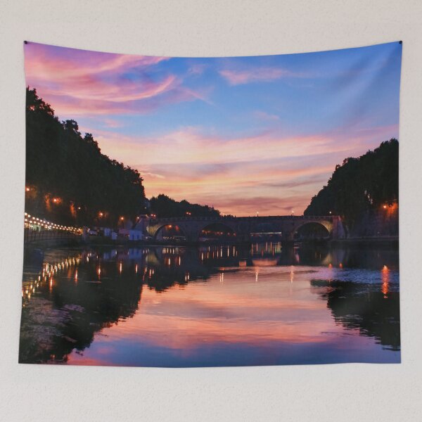 Item preview, Impressions of Rome - Divine Sky and a Necklace of Lights Along Tiber River designed and sold by Georgia Mizuleva.