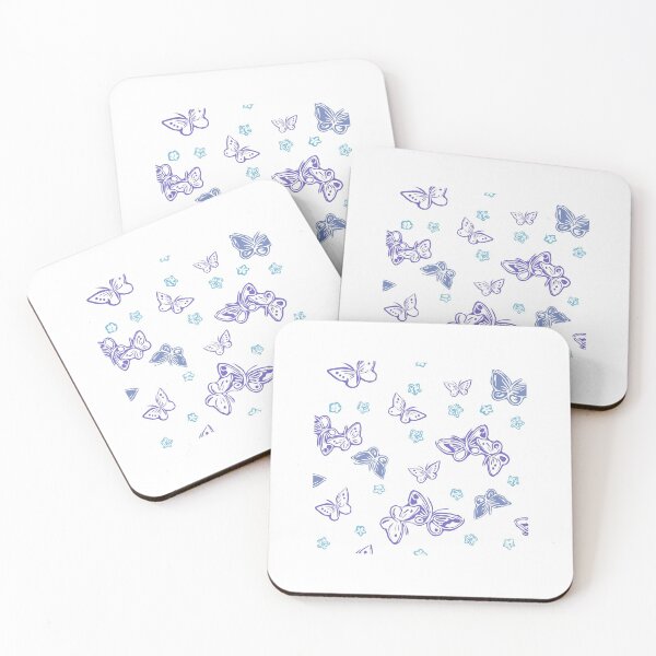 Item preview, Butterfly and cherry blossom -white designed and sold by AtelierEmiLou.